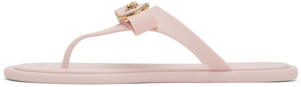 Versace Pink Gianni Ribbon Flip-Flops 3