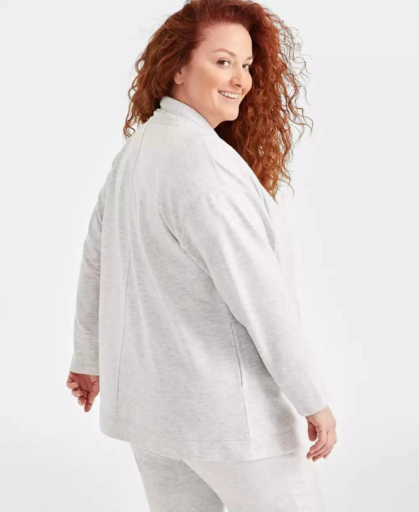 Macy's Plus Size Yummy Fleece Cardigan, Created for Macy's 4