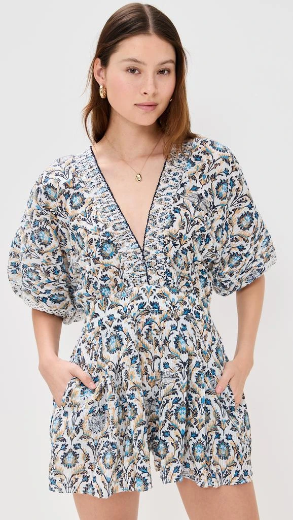Poupette St Barth Chantal Stripe Short Jumpsuit 1