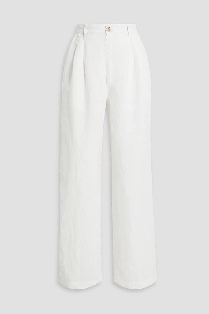 Onia Linen and Lyocell-blend wide-leg pants 1