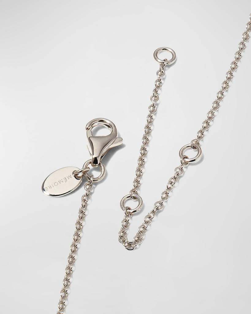 Memoire 18k White Gold Diamond Bouquet Fashion Necklace 4