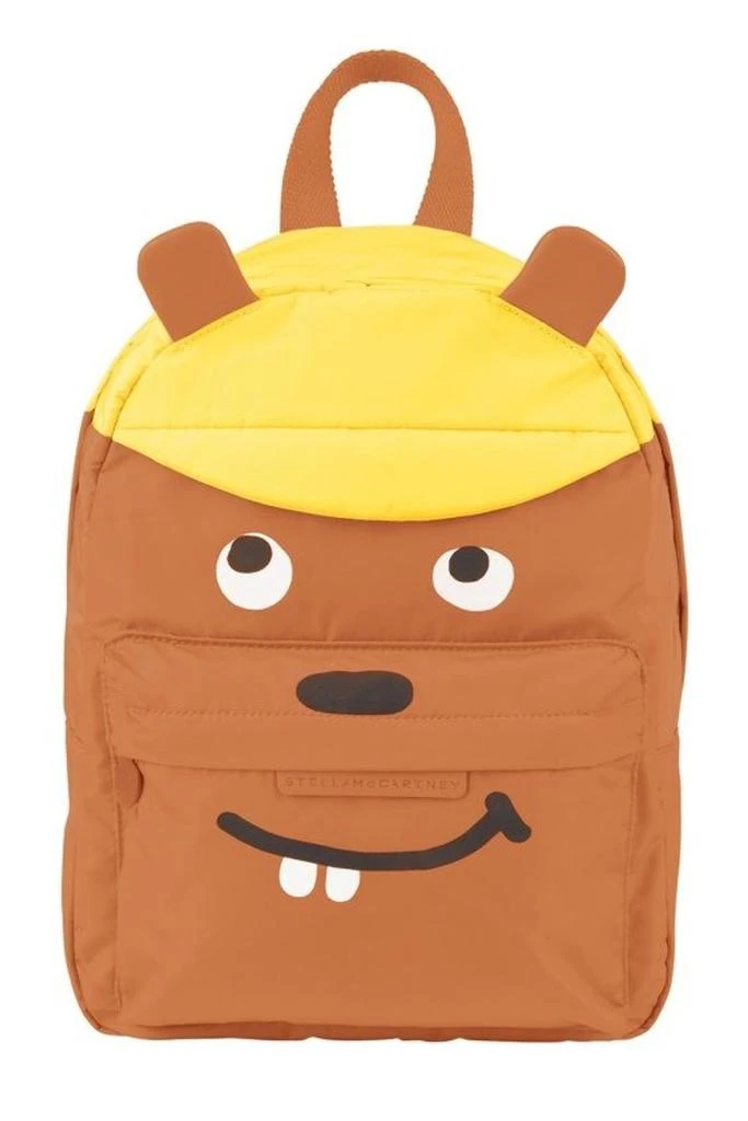Stella McCartney Stella McCartney Kids Face Detailed Zip-Up Backpack
