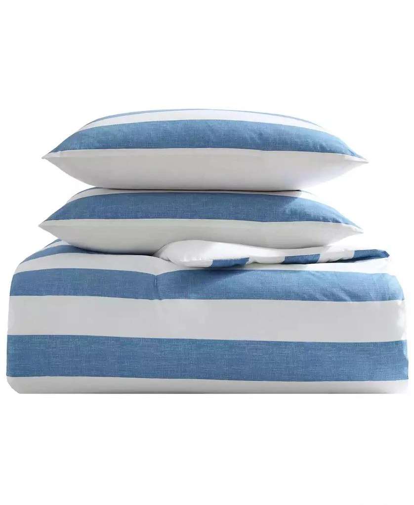 Tommy Bahama CLOSEOUT! Awning Stripe 3 Piece Duvet Cover Set 4