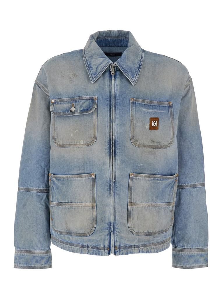 AMIRI Amiri Logo Patch Lightweight Denim Work Jacket