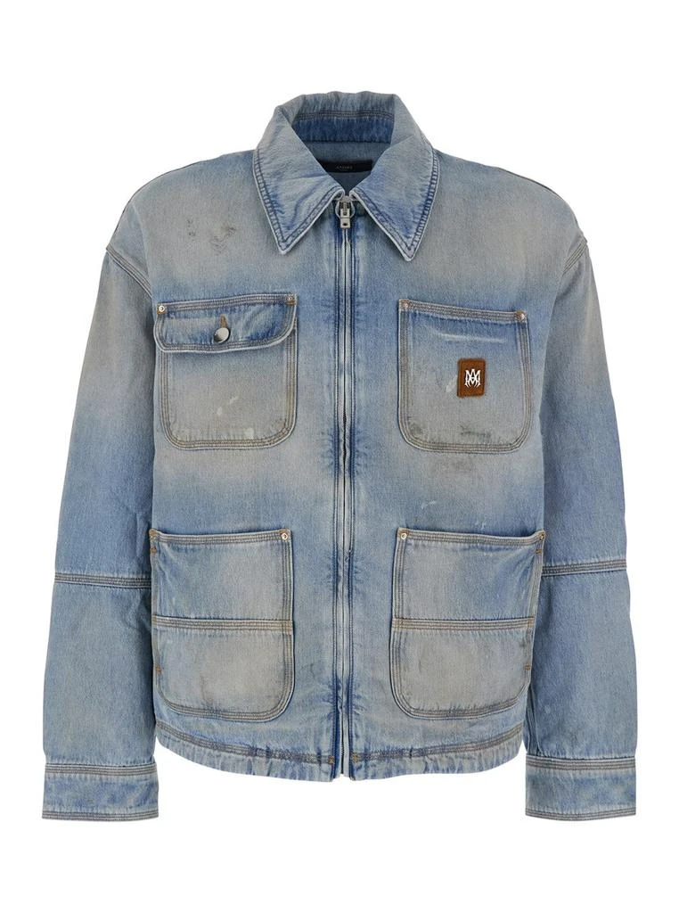 AMIRI Amiri Logo Patch Lightweight Denim Work Jacket 1