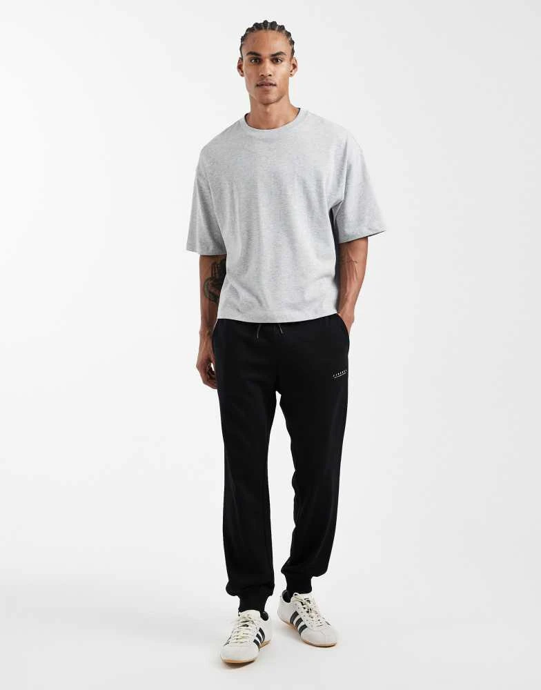 JJ Rebel JJ Rebel logo straight jogger in black