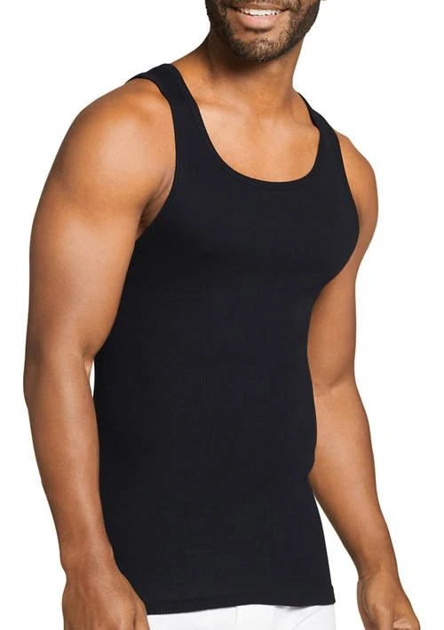 Jockey Cotton A Shirt Tank   4 Pack 1