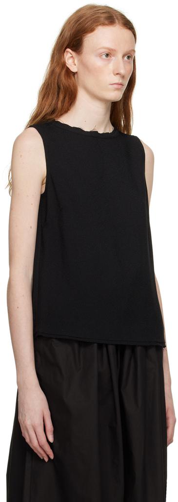BITE Black Raw Tank Top
