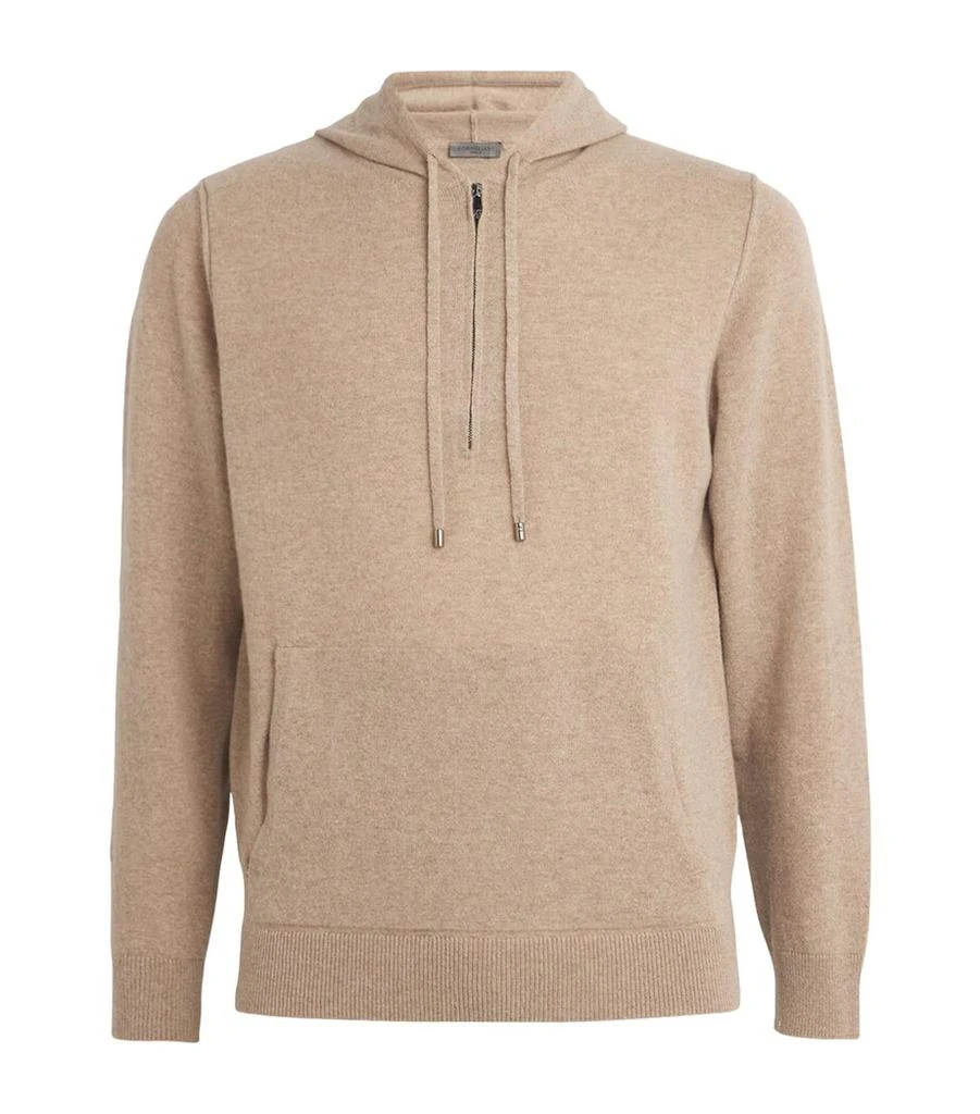 Corneliani Wool-Blend Knitted Hoodie 1