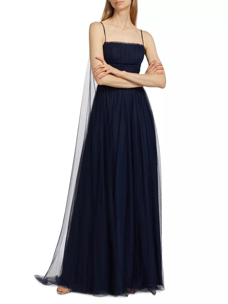 Vera Wang Bride Manuela Tulle Cape A-Line Gown 2