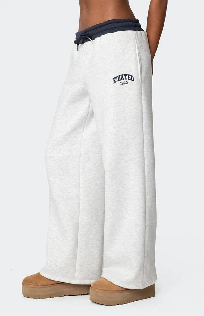 Edikted Edikted Contrast Embroidered Sweatpants 4