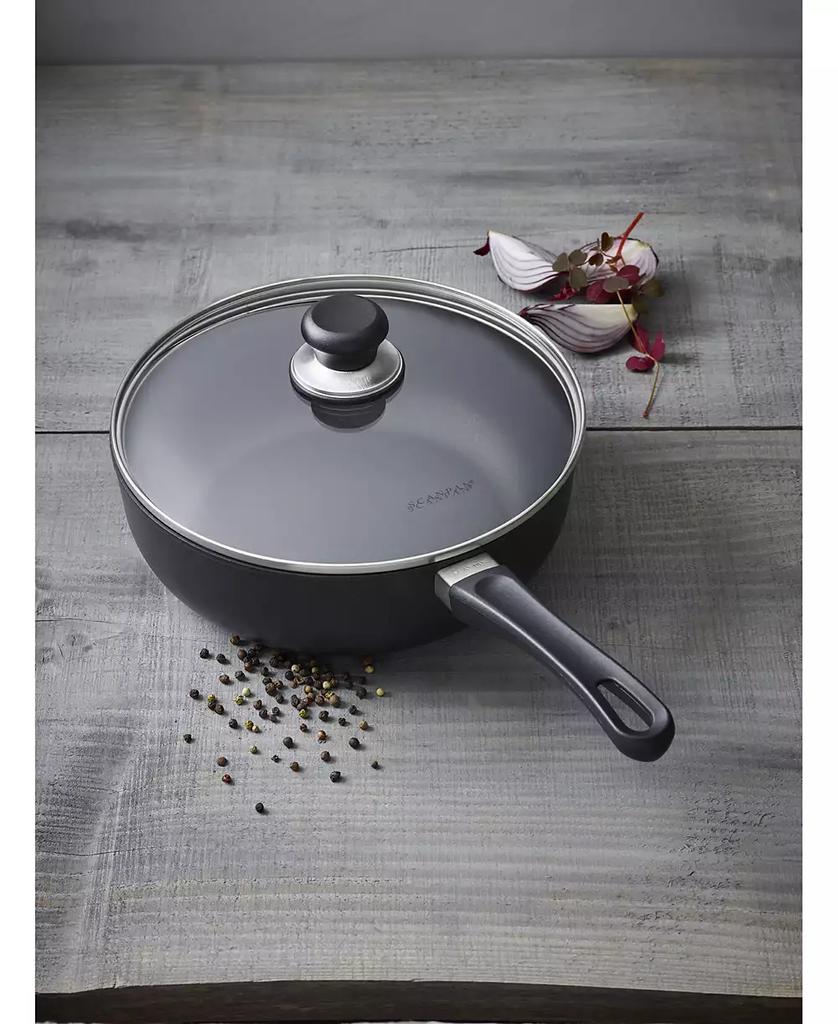 Scanpan Classic 4 qt, 3.7 L, 10.25", 26cm Nonstick Deep Saute Pan with Lid, Black