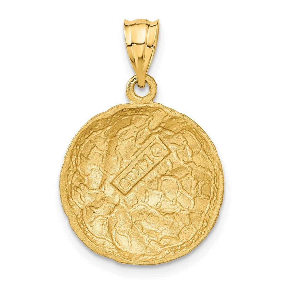 Diamond2Deal 14k Yellow Gold Basketball Charm Pendant 3
