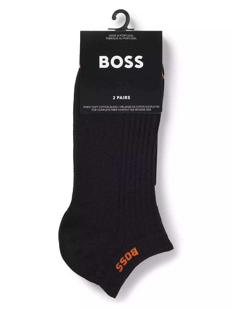Hugo Boss Two-Pack of Ankle Socks in a Cotton Blend
