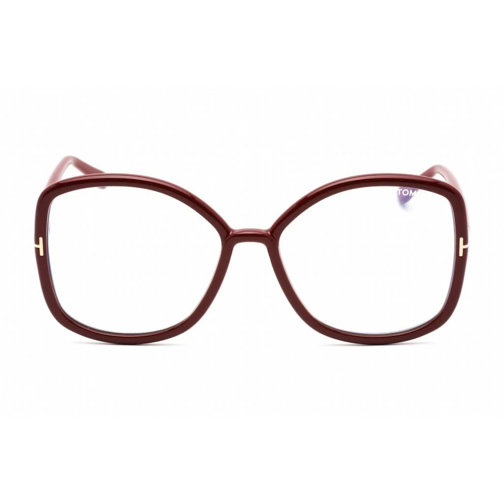 Tom Ford Tom Ford Women's Eyeglasses - Full Rim Oversized Burgundy Plastic Frame | FT5845-B 074 2