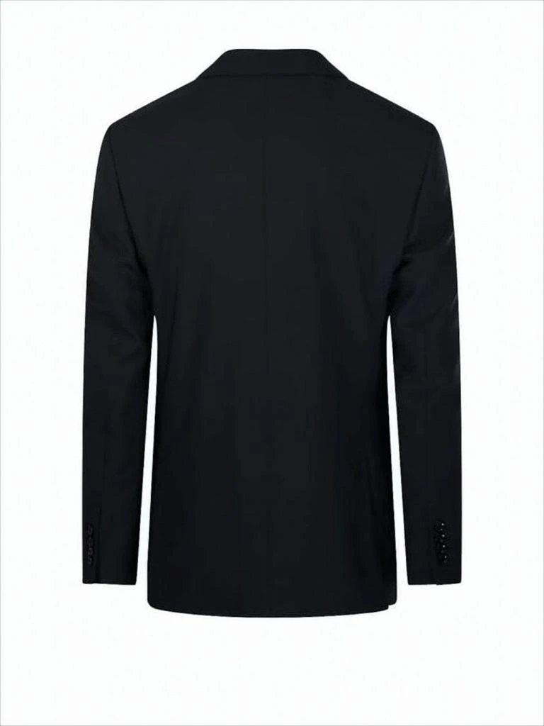 AMI Tailored Black Wool Suit Jacket with Notched Lapel 3