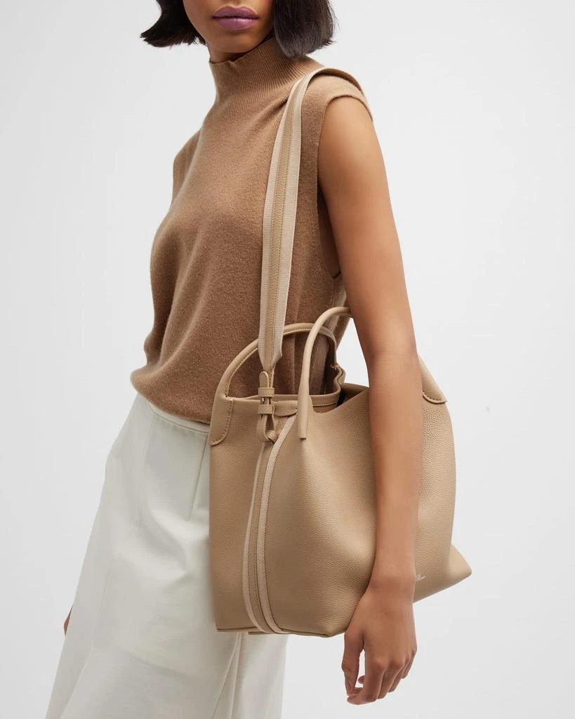 Loro Piana Bale Fine-Grain Leather Crossbody Bag 4