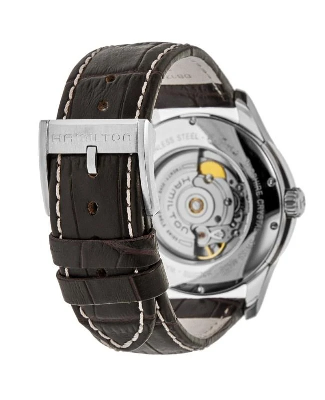 Hamilton Hamilton Jazzmaster Viewmatic Auto Black Dial Leather Strap Men's Watch H32515535 4