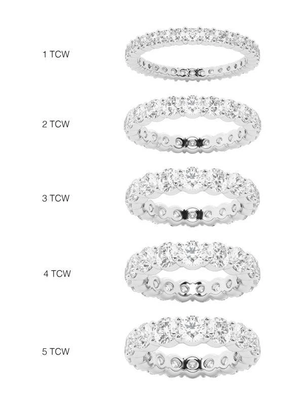 Saks Fifth Avenue Build Your Own Collection 14K White Gold 
Lab Grown Round Diamond Eternity Band 4