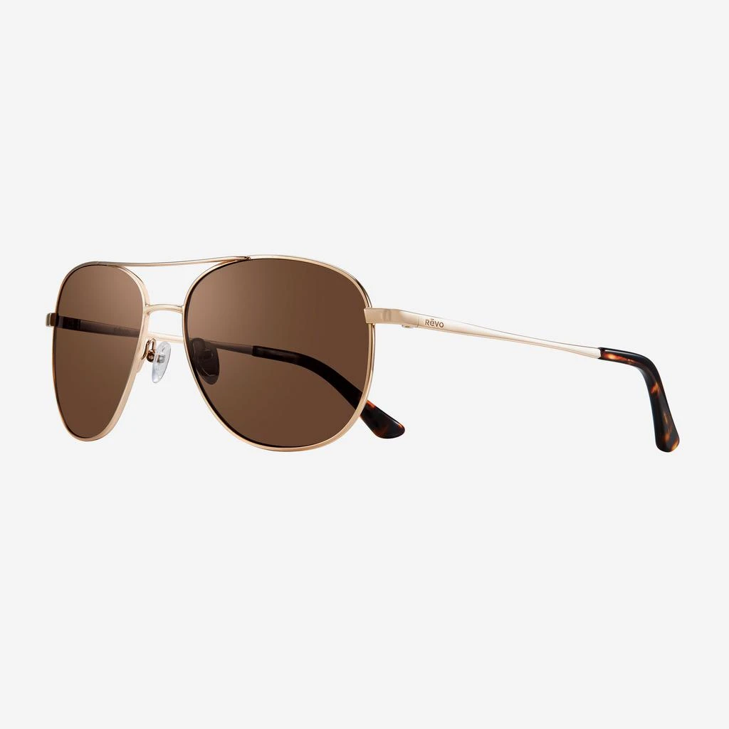 Revo Revo Maxie Gold & Terra Aviator Sunglasses RE108004BR 2