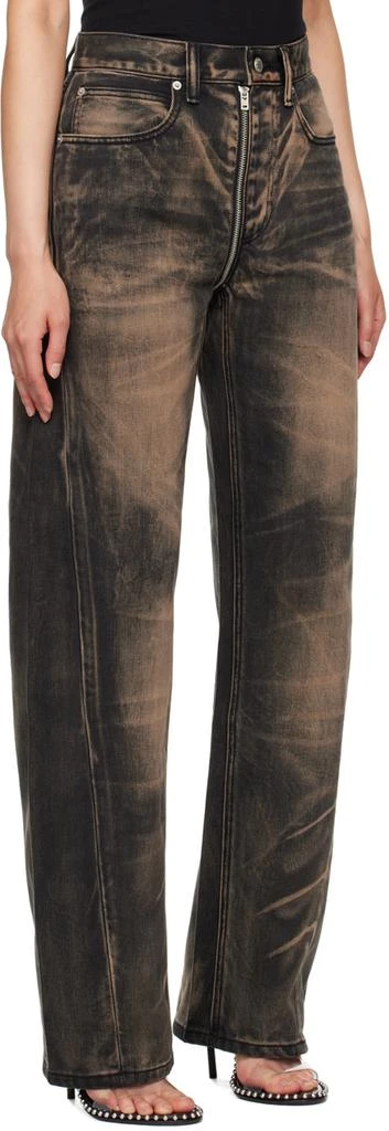 Alexander Wang Brown Low-Rise Balloon Jeans 2