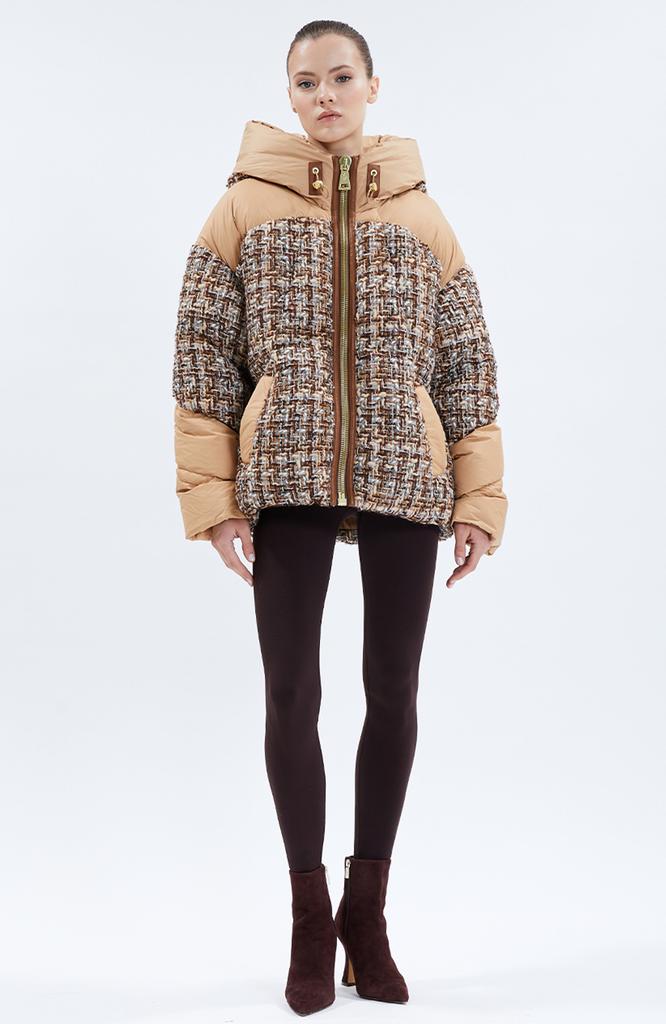 Nicole Benisti Womens Matignon Tweed Jules Puffer Jacket