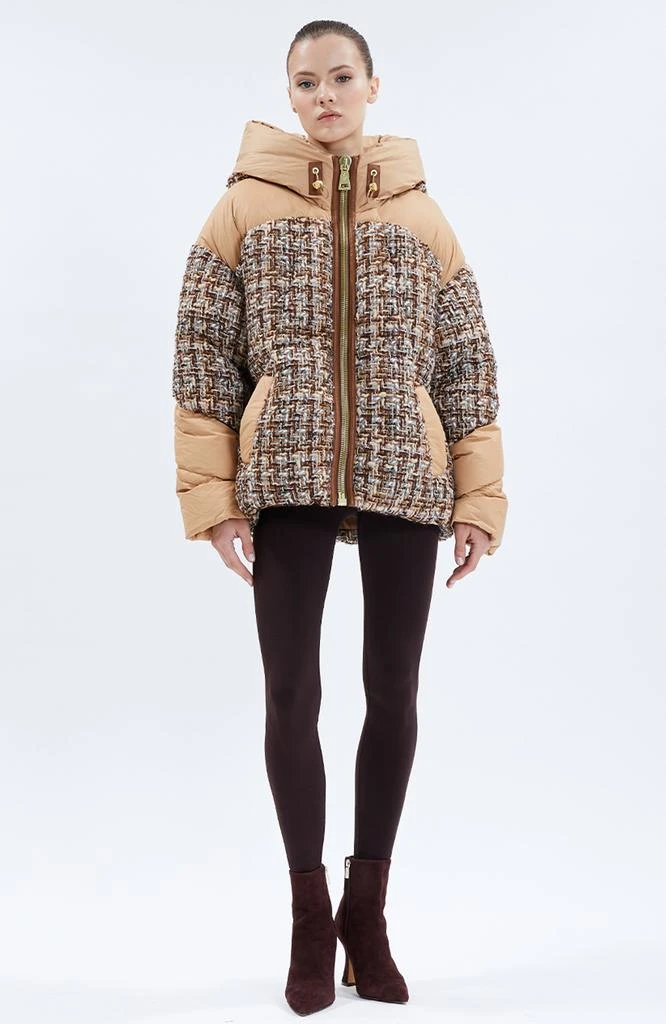 Nicole Benisti Womens Matignon Tweed Jules Puffer Jacket 2