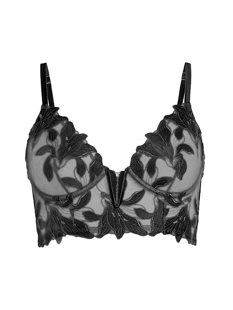 Fleur du Mal Lily Lace Longline Underwire Bra 1