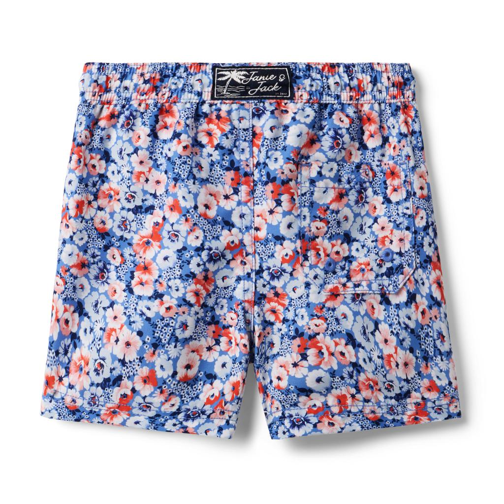 Janie and Jack Boys Floral Swim Short (Toddler/Little Kid/Big Kid)