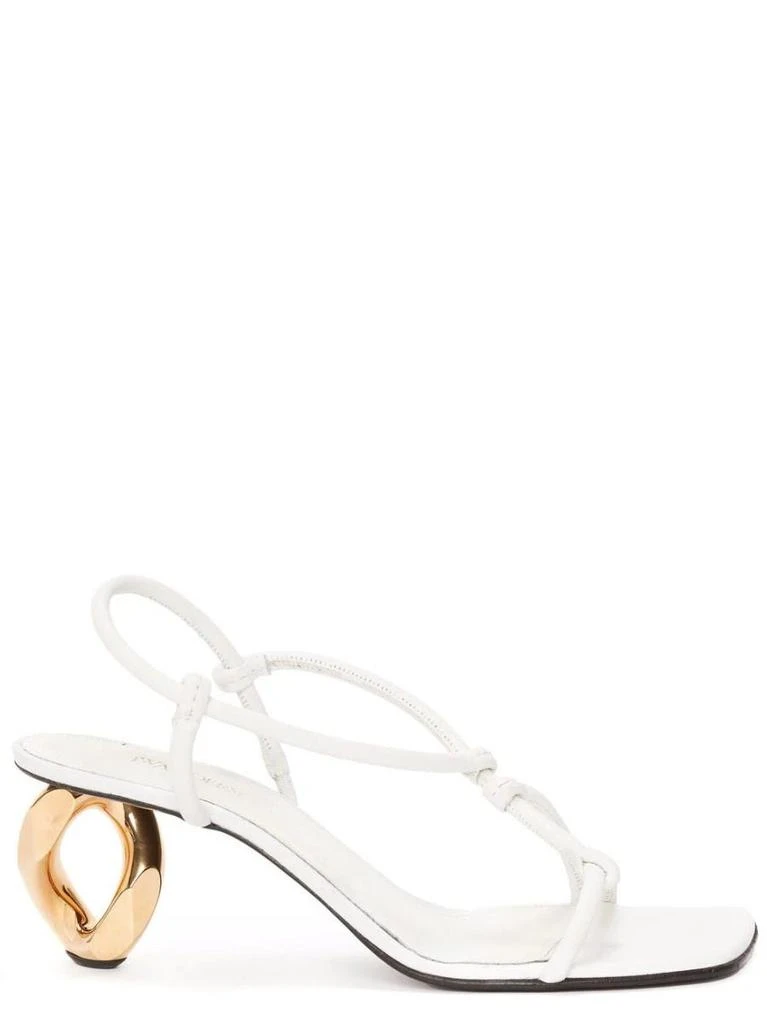 NA High sculpted heel white Sandals 1