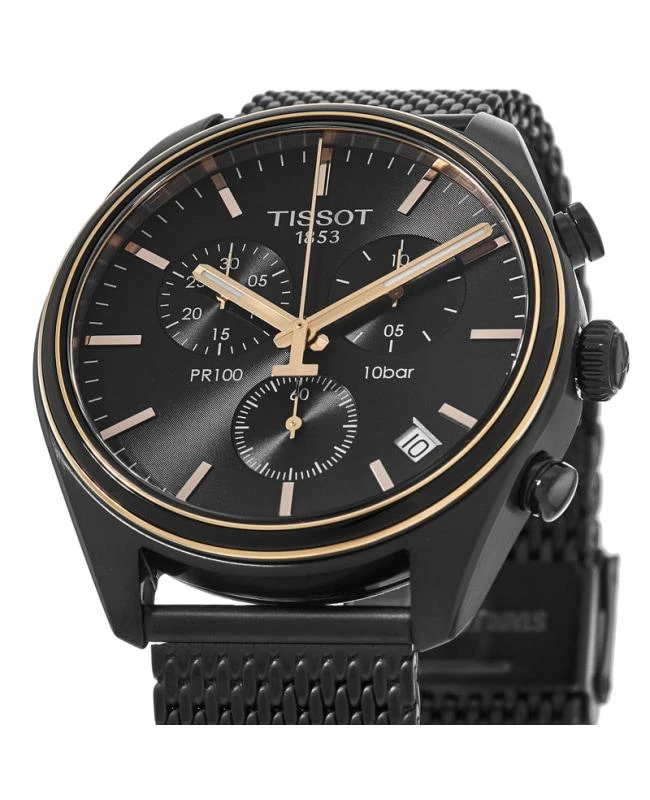 Tissot Tissot PR 100 Chronograph Black Dial Steel Men's Watch T101.417.23.061.00 2