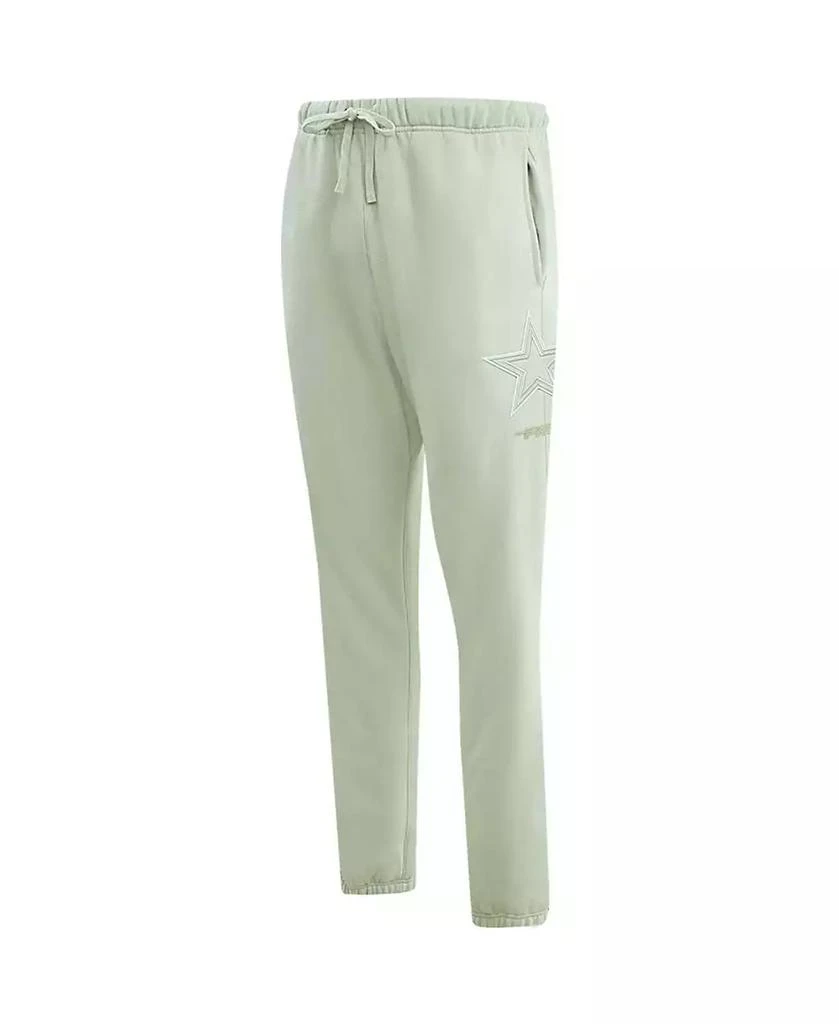 Pro Standard Men's Light Green Dallas Cowboys Neutral Fleece Sweatpants 3