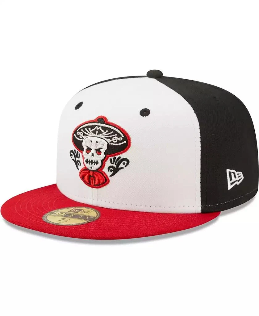 New Era Men's White, Red Mariachis de Nuevo Mexico Copa De La Diversion 59FIFTY Fitted Hat 1