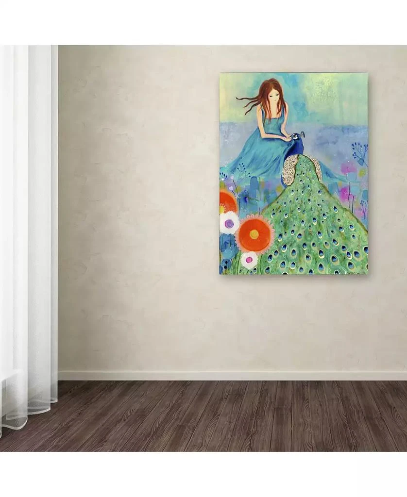 Trademark Global Wyanne
Peacock Garden
Canvas Art - 14" x 19" 3