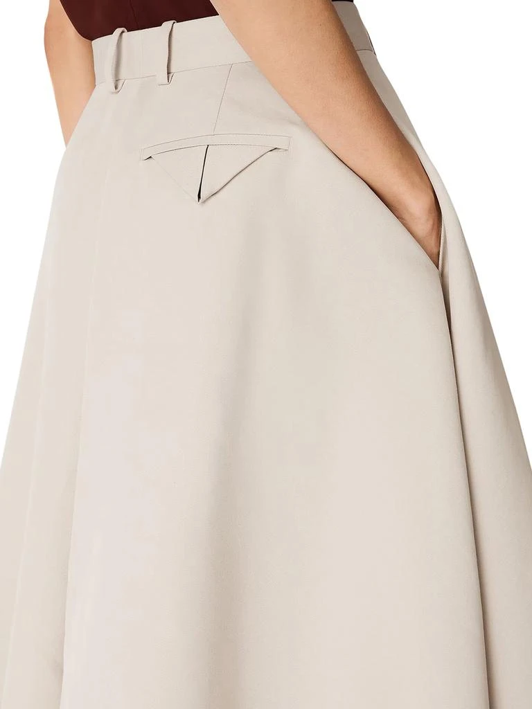 Bottega Veneta COTTON AND SILK TWILL CULOTTE PANTS 5