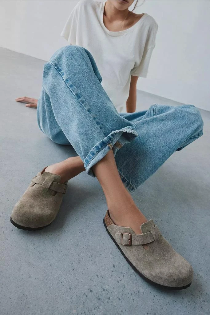 Birkenstock Birkenstock Women
s Boston Soft Footbed Suede Clog 1