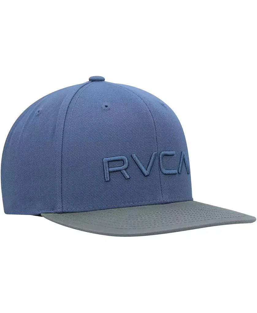 RVCA Men's Navy, Olive Twill II Snapback Hat 3