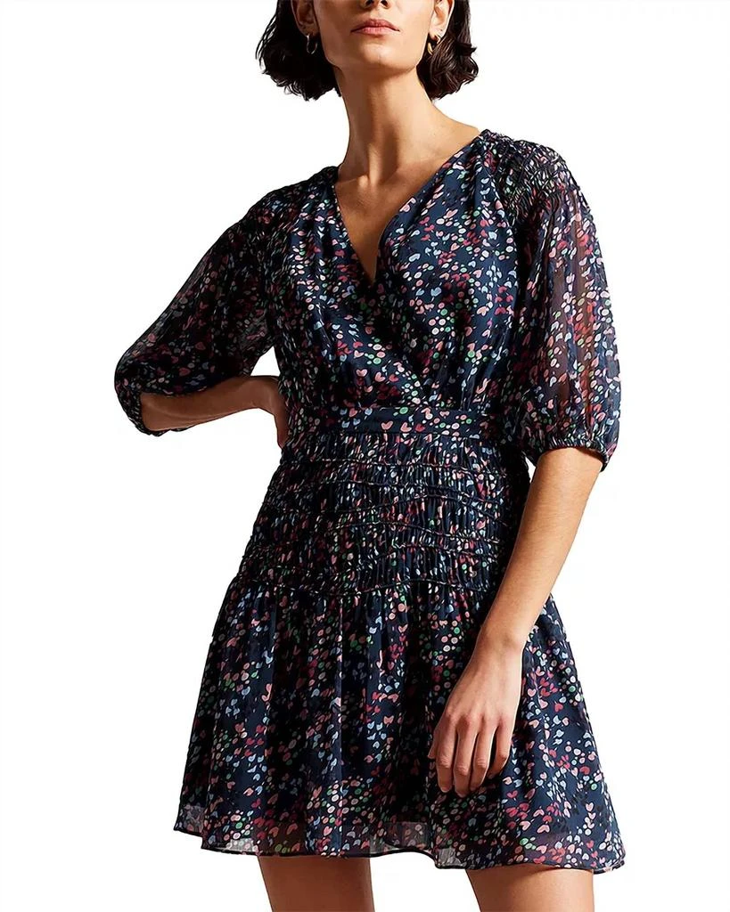 sachin and babi light blue dress Belline Embroidered Chiffon Midi Dress – Tadashi Shoji Official Online  Boutique main image 1