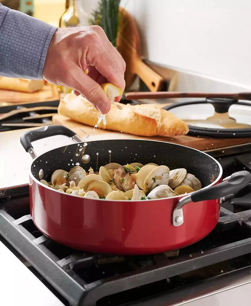 Tramontina Porcelain Enamel Heavy Gauge Aluminum Non Stick 11 Piece Cookware Set 10