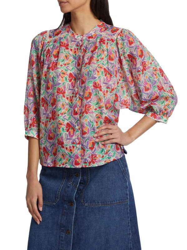 ba&sh Amedee Boxy Floral Top 3