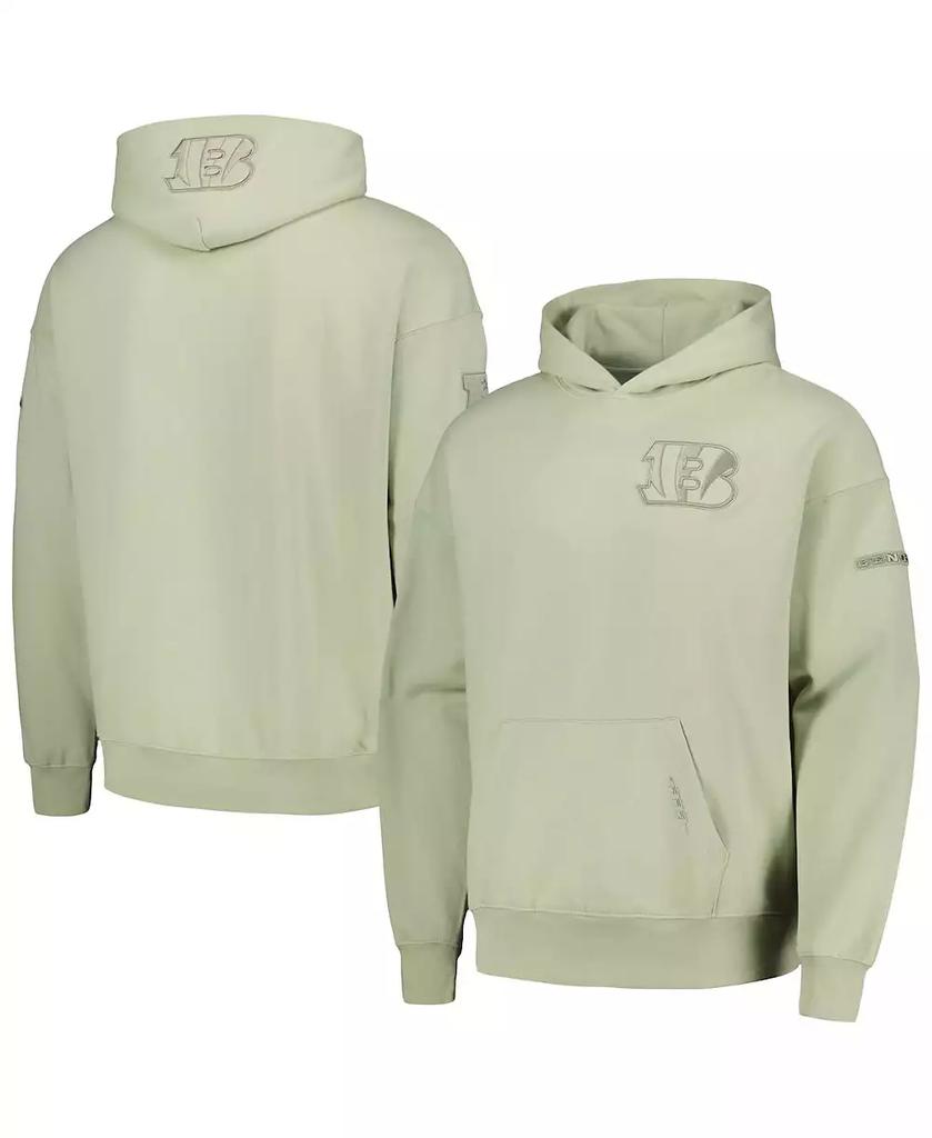 Pro Standard Men's Light Green Cincinnati Bengals Neutral Drop Shoulder Pullover Hoodie