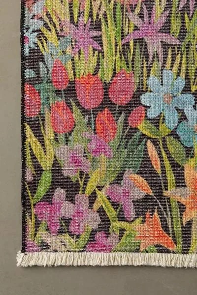 Urban Outfitters Wildflower Fields Printed Rug 4