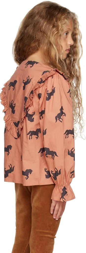 maed for mini Kids Pink Happy Horse Shirt 3