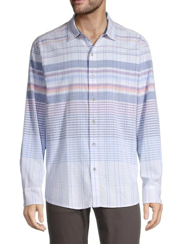 Tommy Bahama Coastline Striped Corduroy Shirt 1