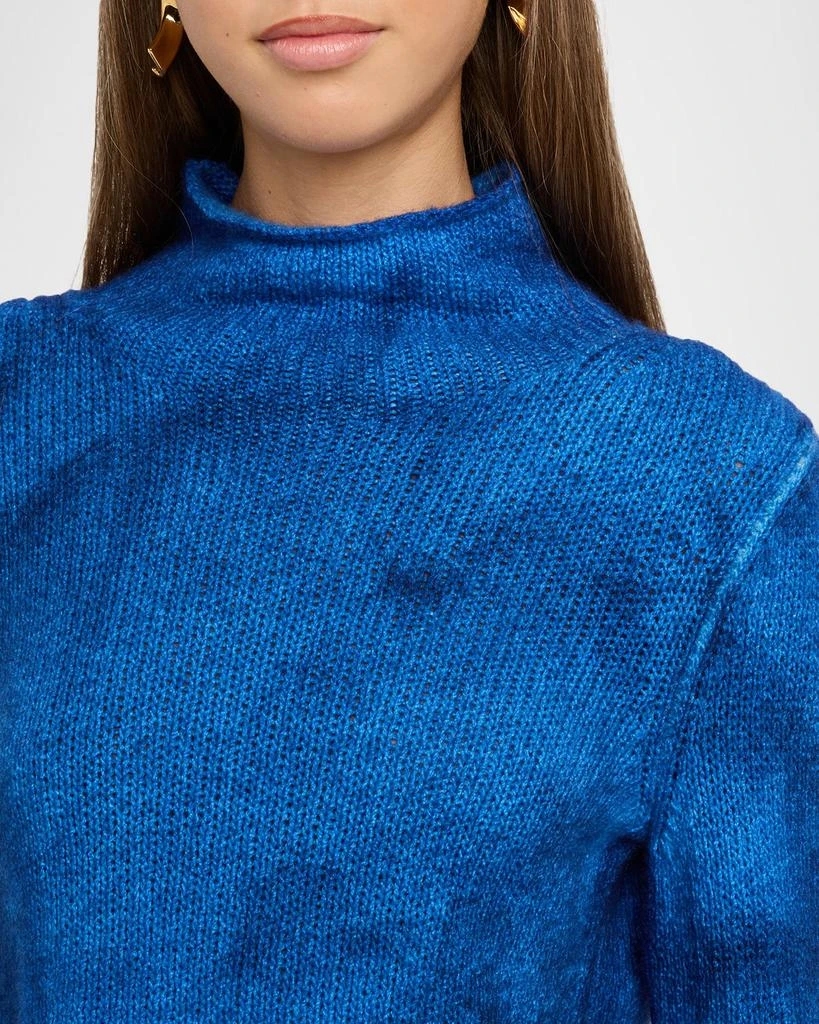 Gabriela Hearst Browning Long-Sleeve Cashmere-Silk Top 5