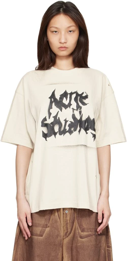 Acne Studios Off-White Gothic Logo T-shirt