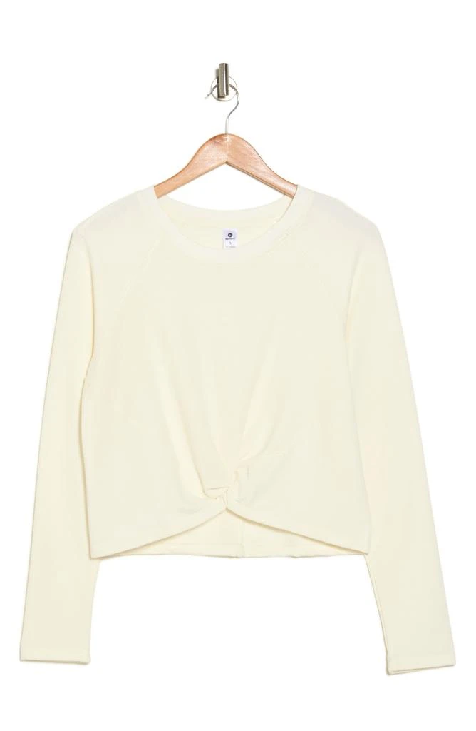 90 Degrees by Reflex Terry Brushed High/Low Twist Front Top 3