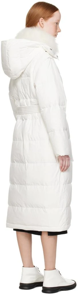 Yves Salomon White Quilted Down Jacket 3