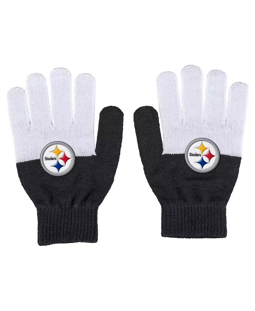 WEAR by Erin Andrews Women's Pittsburgh Steelers Color-Block Gloves