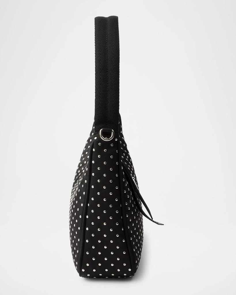 Prada Re-Edition Re-Nylon Studded Mini Hobo Bag 4